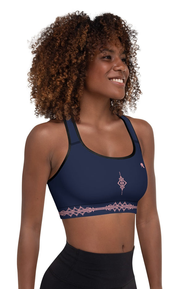 SHE REBEL - Be Boho Beautiful Navy Sports Bra