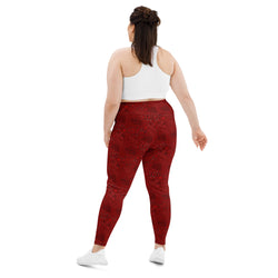 Empower Leggings in Crimson Red | Plus Size