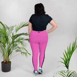 Jaime's "Weight Doesn't Define Your Worth" Hot Pink Leggings | Plus Size