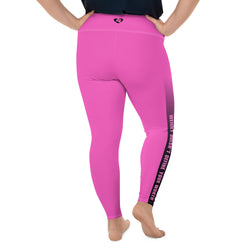 Jaime's "Weight Doesn't Define Your Worth" Hot Pink Leggings | Plus Size