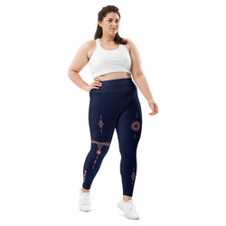Boho Leggings in Navy | Plus Size