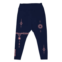 Boho Leggings in Navy | Plus Size