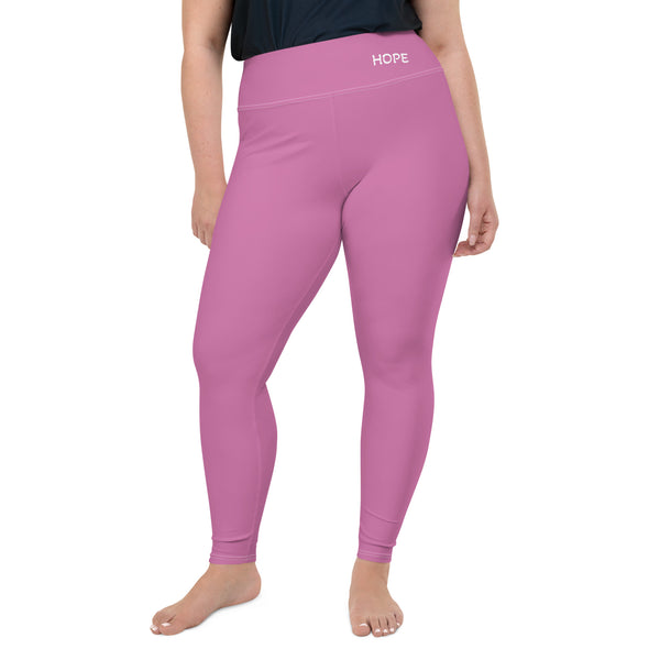 SHE REBEL - Hope Leggings in Soft Pink | Plus Size