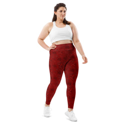 Empower Leggings in Crimson Red | Plus Size