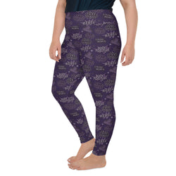 Empower Leggings in Deep Purple| Plus Size