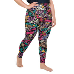 Grunge Rock N Roll Leggings | Plus Size