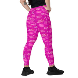 Empower Leggings with Pockets in Hot Pink