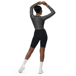 SHE REBEL - Optical Illusion Recycled Crop Top UPF 50+