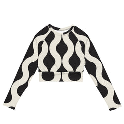SHE REBEL - Wave Pattern Recycled Crop Top UPF 50+