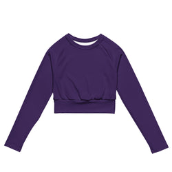 SHE REBEL - Deep Purple Recycled Crop Top UPF 50+
