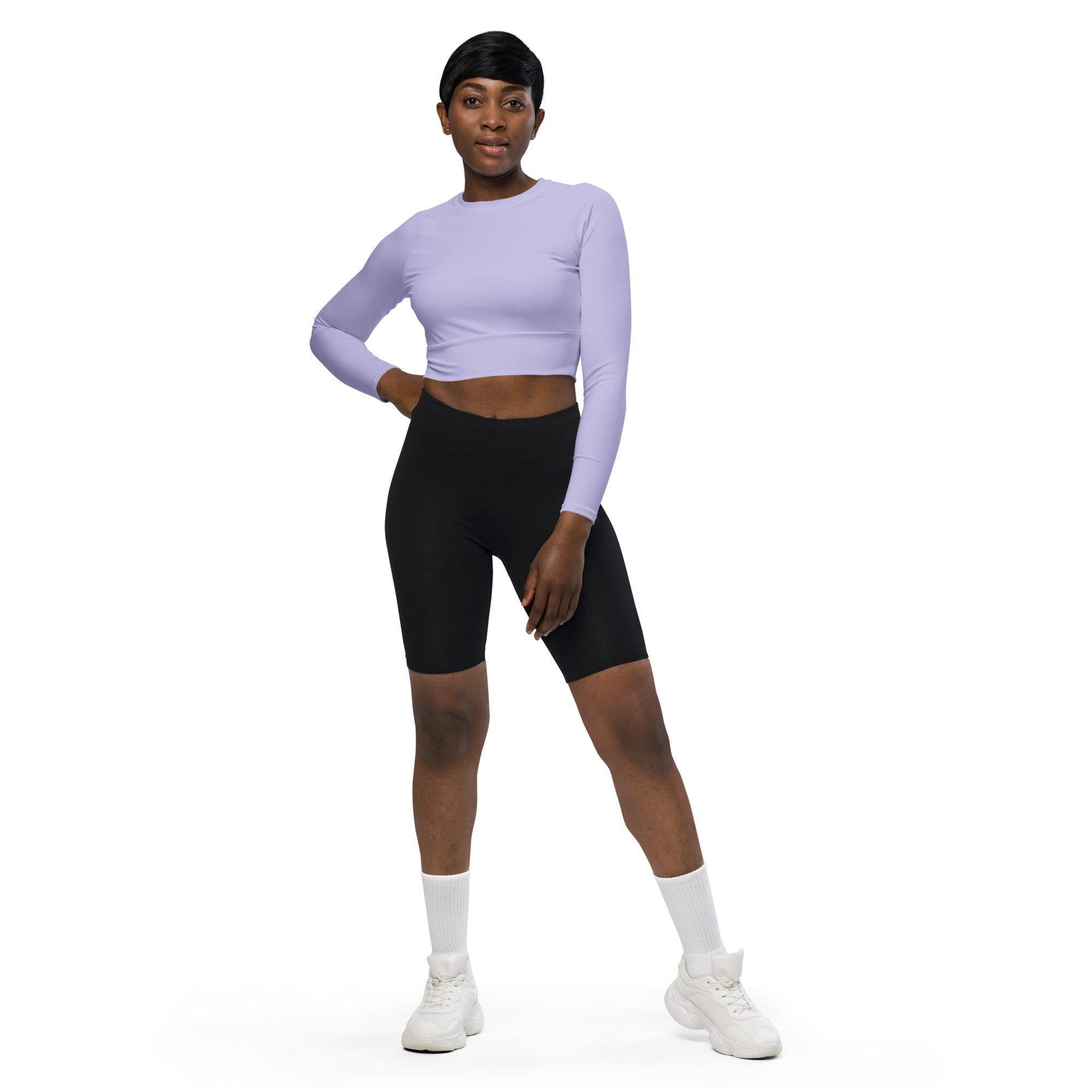 SHE REBEL - Melrose Lavender Recycled Crop Top UPF 50+