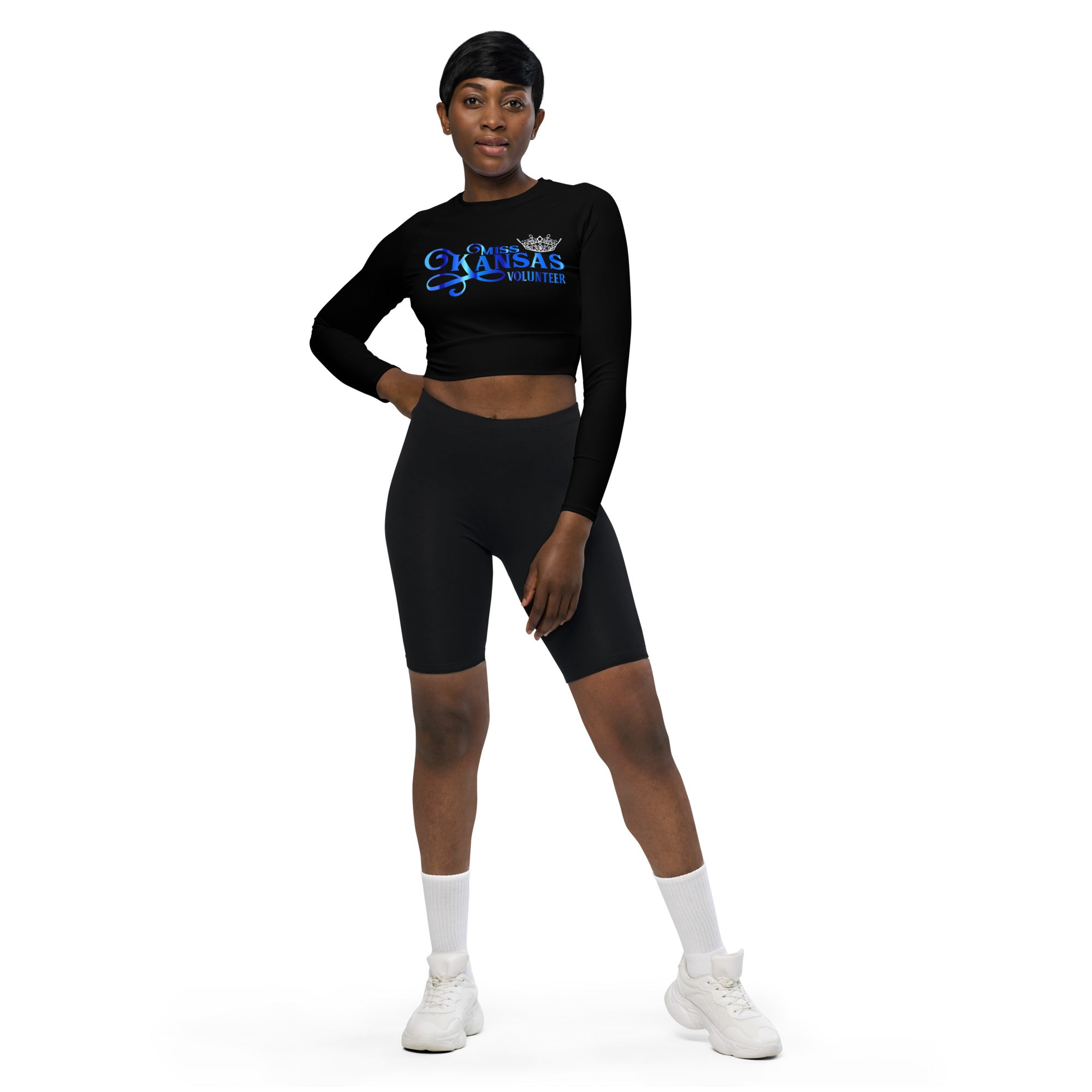MKV Recycled Long Sleeve Crop Top