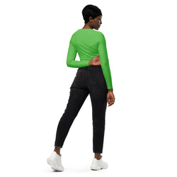 SHE REBEL - Mantis Green Recycled Crop Top UPF 50+