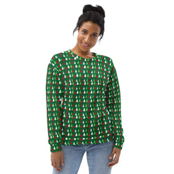 Tiny Christmas Tree Print Sweatshirt