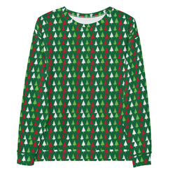 Tiny Christmas Tree Print Sweatshirt