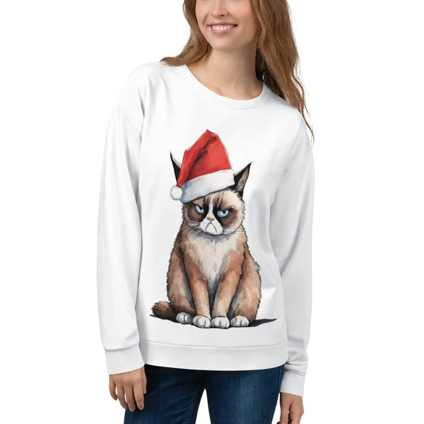 Grumpy Kitty Christmas Eco Sweatshirt