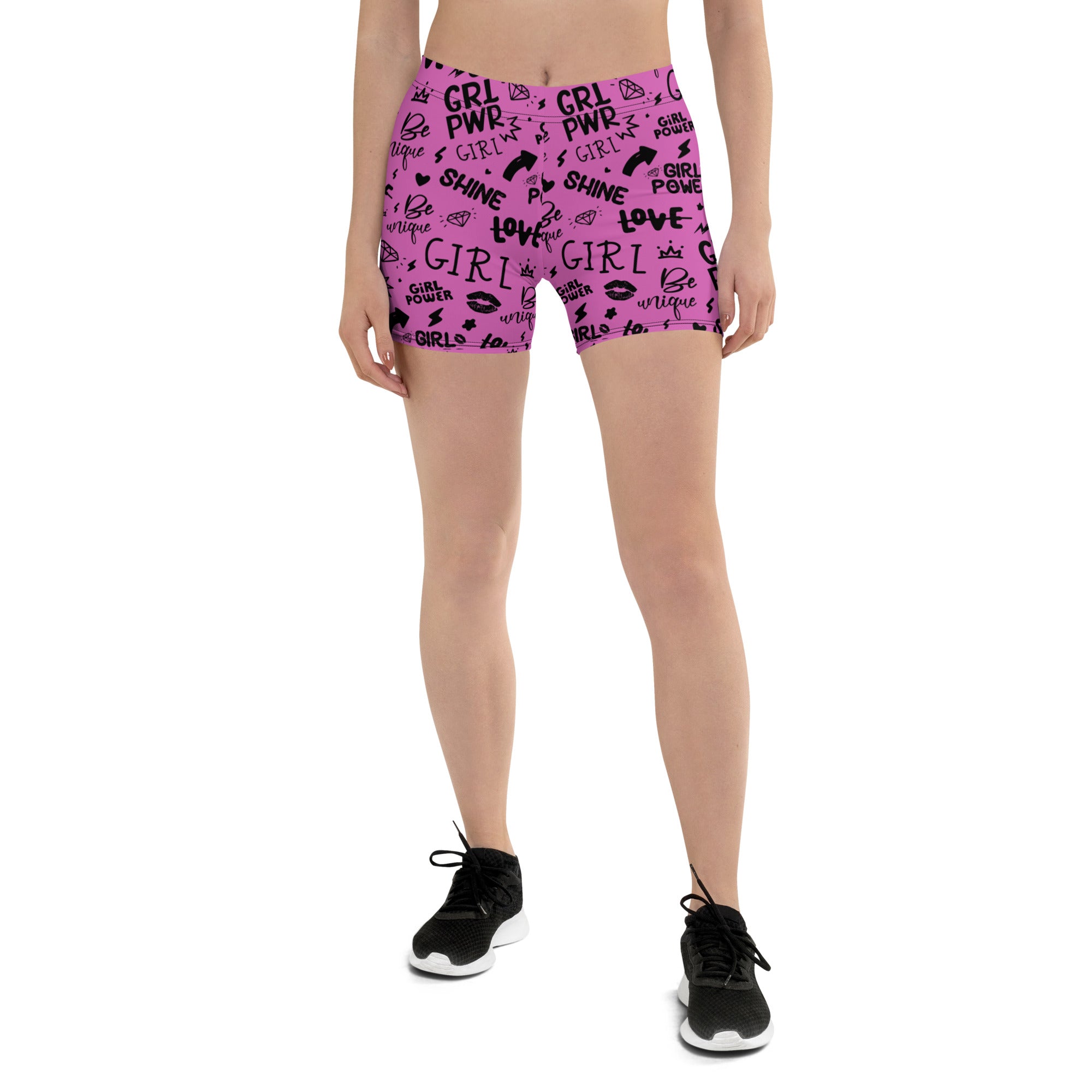 SHE REBEL - Pink Girl Power Shorts