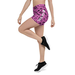 SHE REBEL - Pink Girl Power Shorts