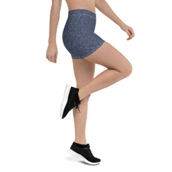 Faux Denim Shorts