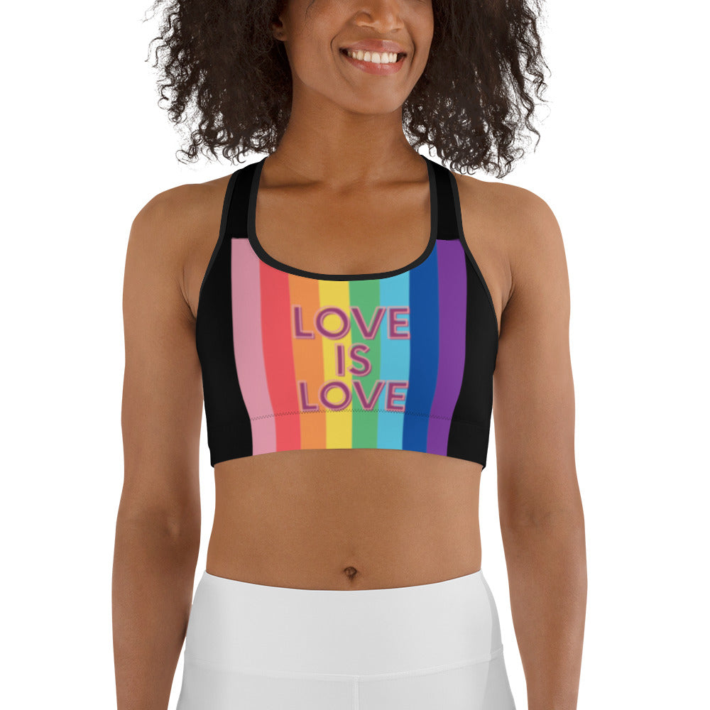 Love is Love Sports Bra