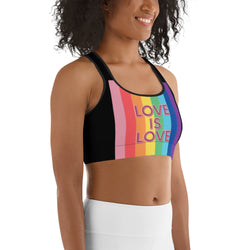 Love is Love Sports Bra