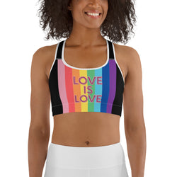 Love is Love Sports Bra