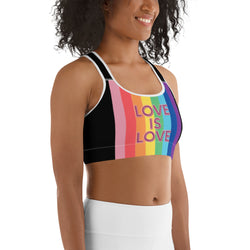 Love is Love Sports Bra