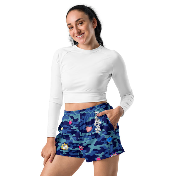 Fierce Camo Recycled Athletic Shorts