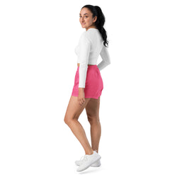 Recycled Athletic Shorts in Brink Pink