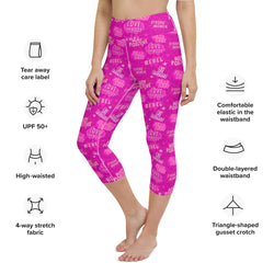 Hot Pink Empower Yoga Capris
