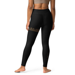 Black Boho Yoga Leggings