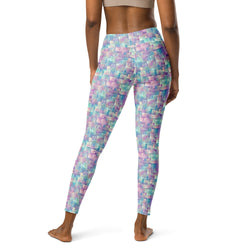 Mini Tetris Pixelated Yoga Leggings