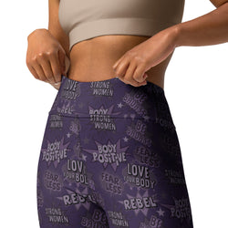 SHE REBEL - Empower Yoga Leggings in Purple