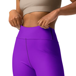 Neon Purple Yoga Leggings