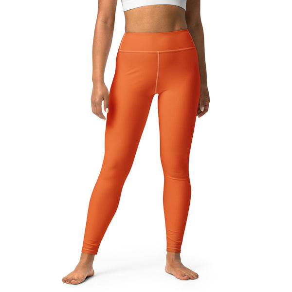 SHE REBEL - Burnt Orange Yoga Leggings