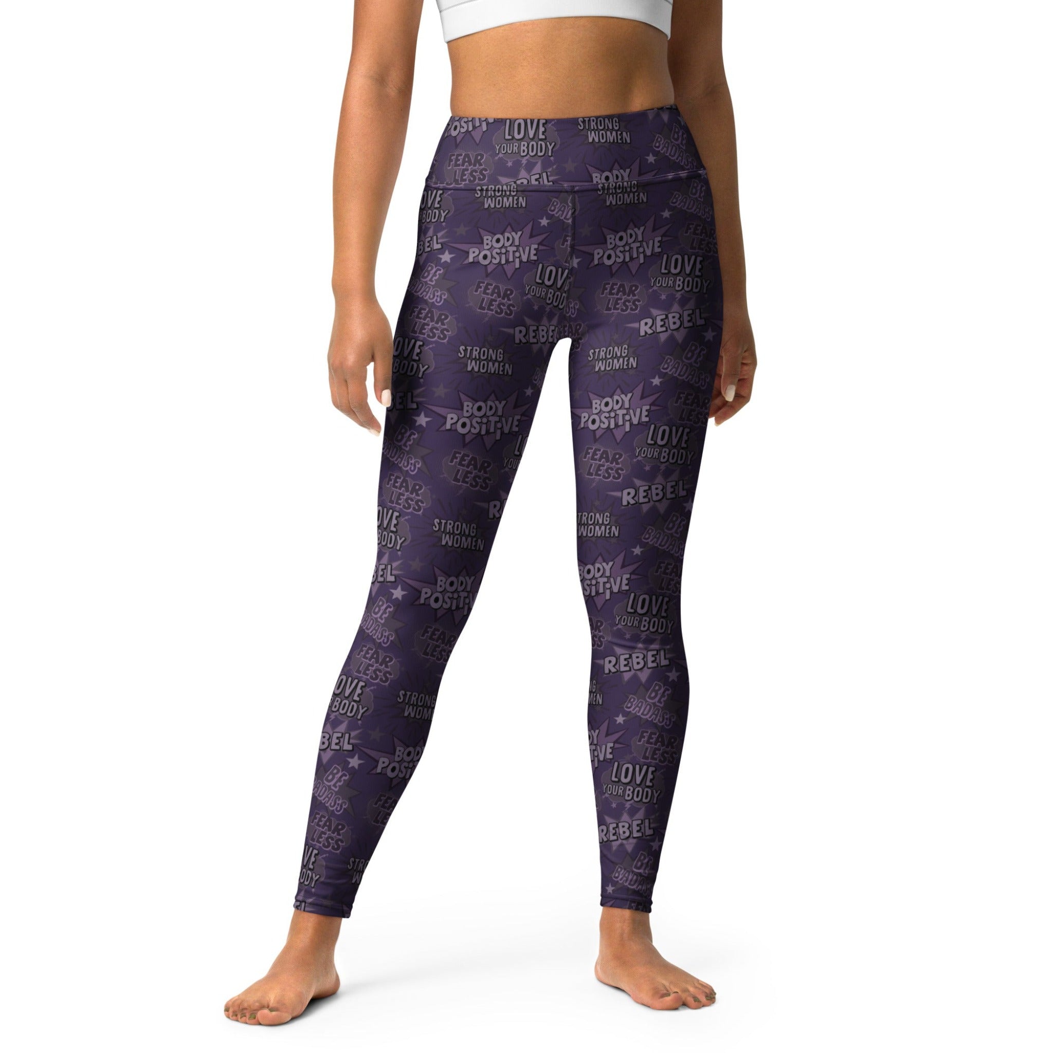 SHE REBEL - Empower Yoga Leggings in Purple