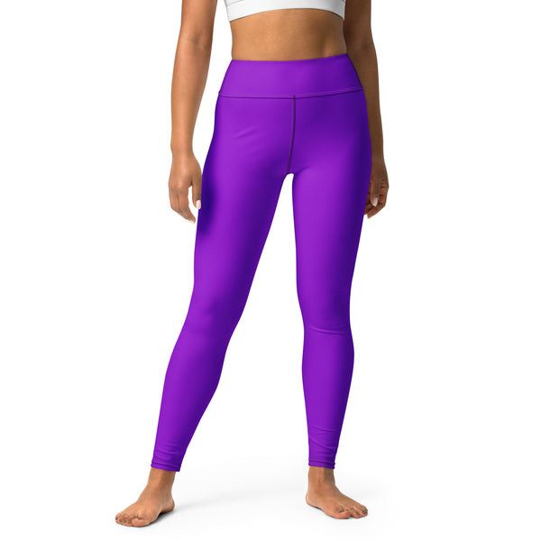 SHE REBEL - Neon Purple Yoga Leggings