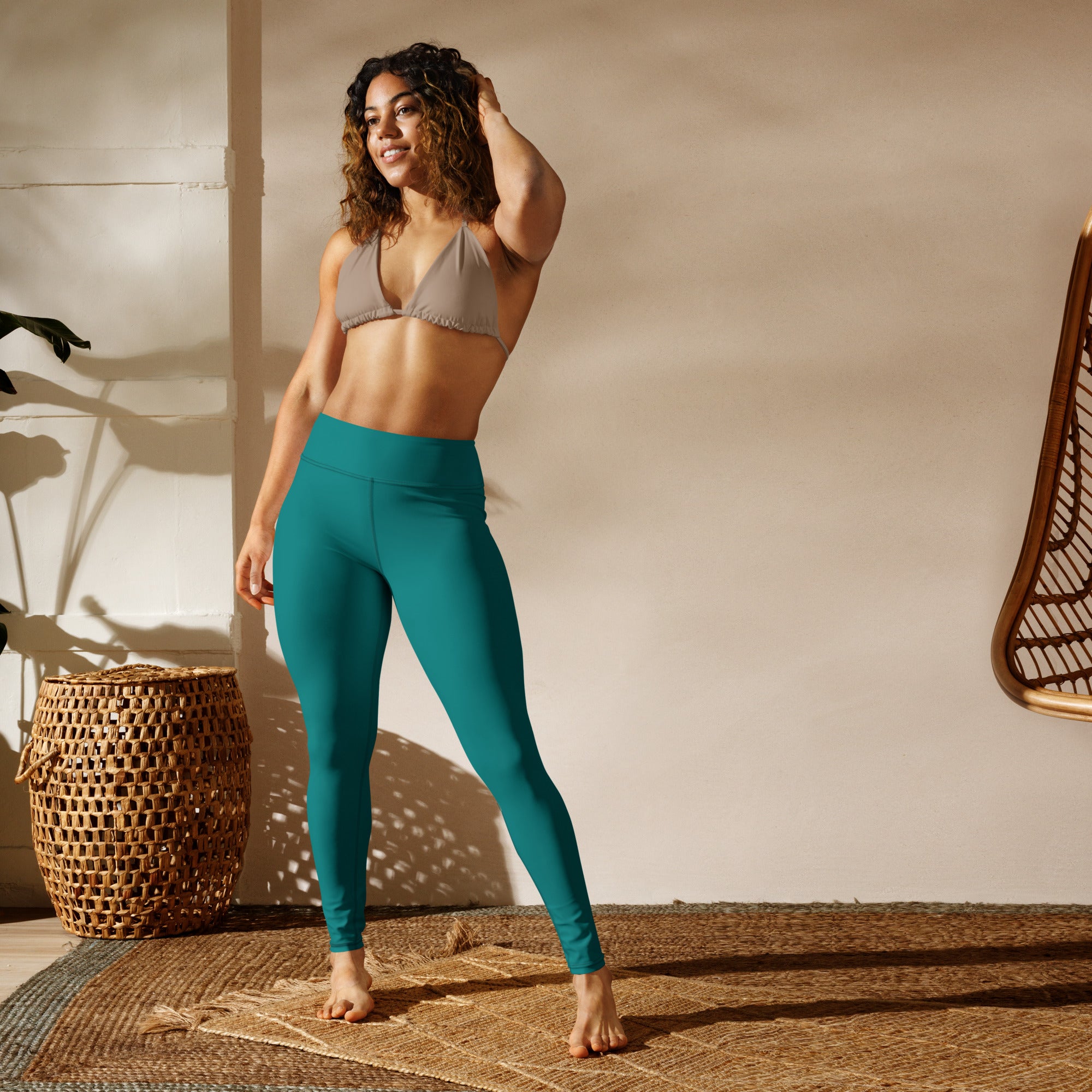 Ocean Teal Yoga Leggings