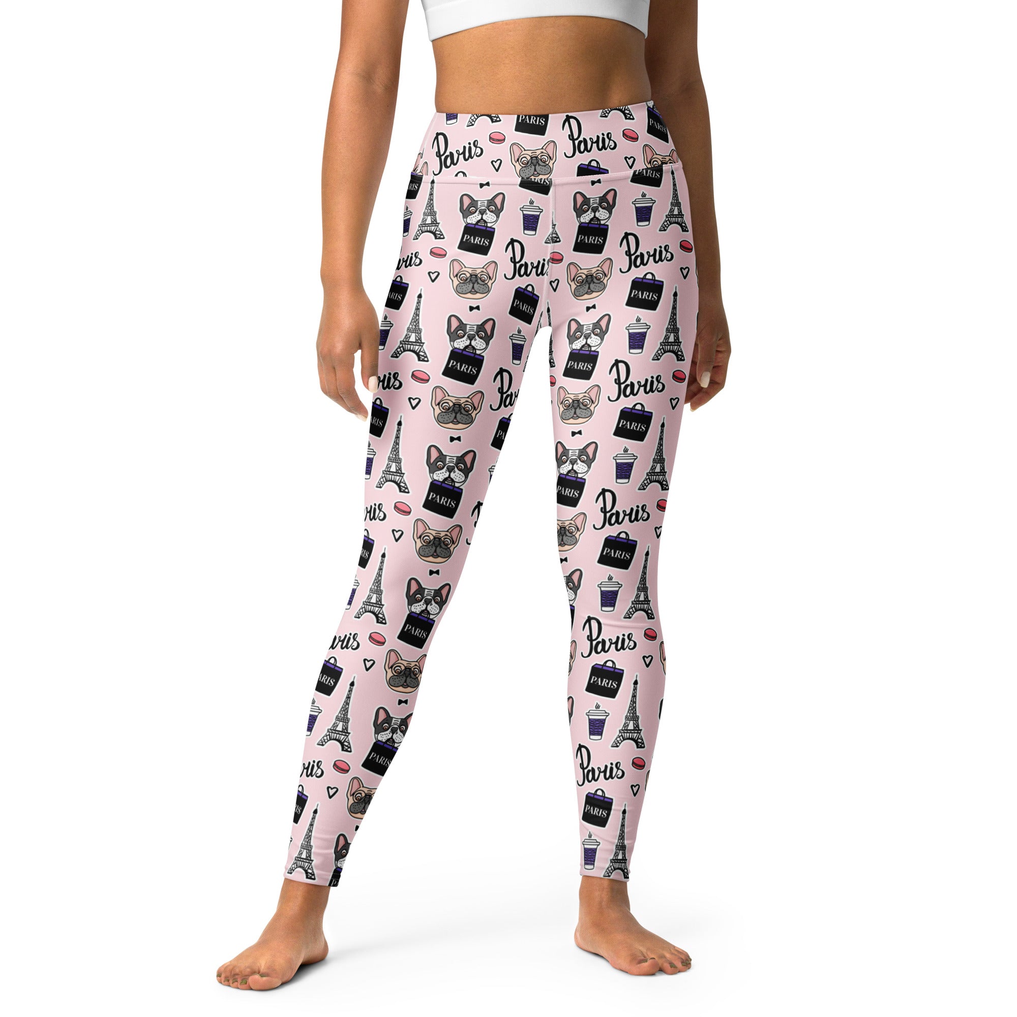 I Love Paris Doggy Yoga Leggings