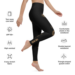 Black Boho Yoga Leggings