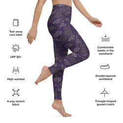 SHE REBEL - Empower Yoga Leggings in Purple