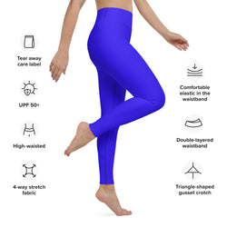 Electric Blue Yoga Leggings