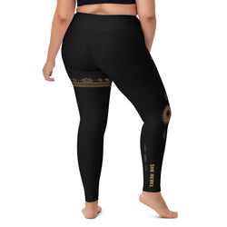 Black Boho Yoga Leggings