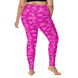 SHE REBEL - Hot Pink Empower Yoga Leggings