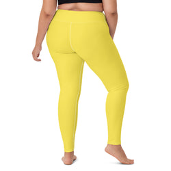 SHE REBEL - Banana Yellow Yoga Leggings