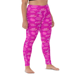 SHE REBEL - Hot Pink Empower Yoga Leggings
