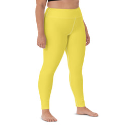 SHE REBEL - Banana Yellow Yoga Leggings