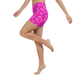 SHE REBEL - Hot Pink Empower Yoga Shorts
