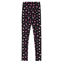 SHE REBEL - Doggy Paw Print Youth Leggings (Girls' Sizes 8 - 20)