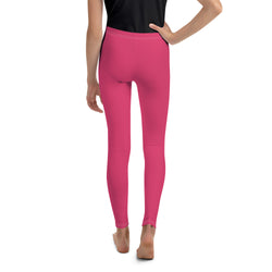 SHE REBEL - Rose Pink Youth Leggings (Girls' Sizes 8 - 20)